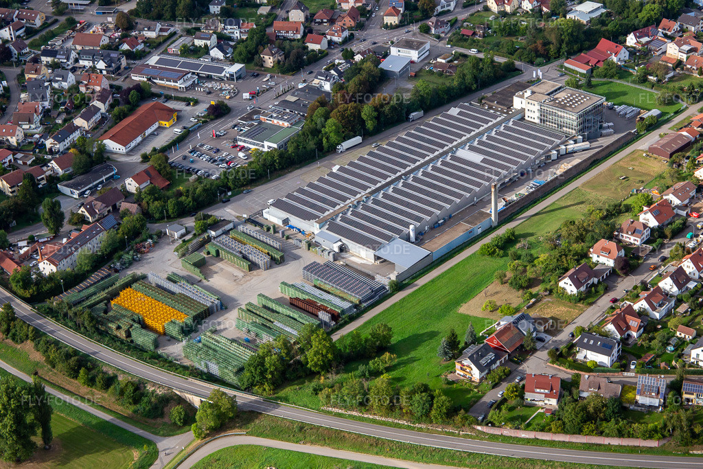 Luftbild: Ines Horka Container und WIESHEU GmbH in Großbottwar im Bundesland Baden-Württemberg in Deutschland. – Foto: IMG_138620.jpg vom 16.09.2023 durch Werner Riehm/FLY-FOTO.de – Auflösung des Originals: 5226 x 3484 px – caret-right-blue