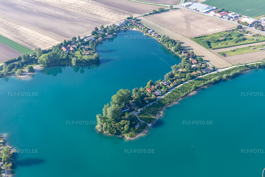 Luftbild: Wolfgangsee in Waldsee im Bundesland Rheinland-Pfalz in Deutschland. Foto: IMG_114219.jpg vom 26.05.2019 durch Werner Riehm/FLY-FOTO.de