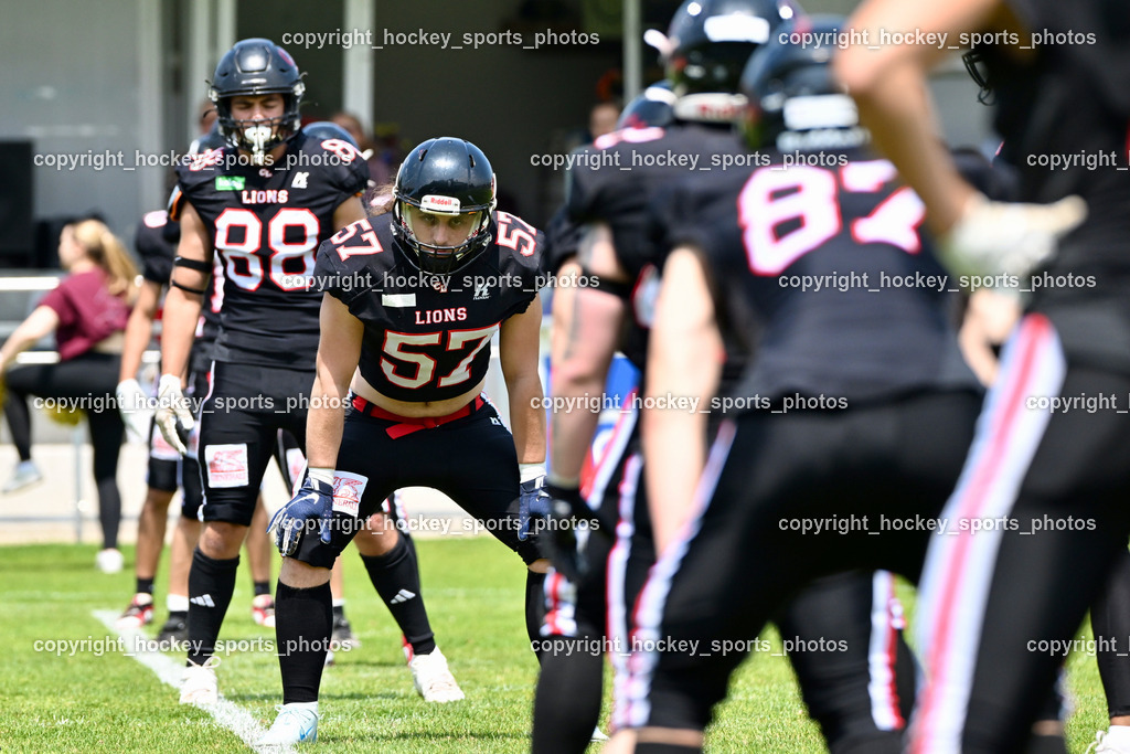 Carinthian Lions vs. Cineplexx Blue Devils | #57 Colovic Blagota Carinthian Lion, Carinthian Lions vs. Cineplexx Blue Devils, Carinthian Lions vs. Cineplexx Blue Devils am 09.06.2025 in Klagenfurt (ASV Sportplatz), Austria, (Photo by Bernd Stefan)