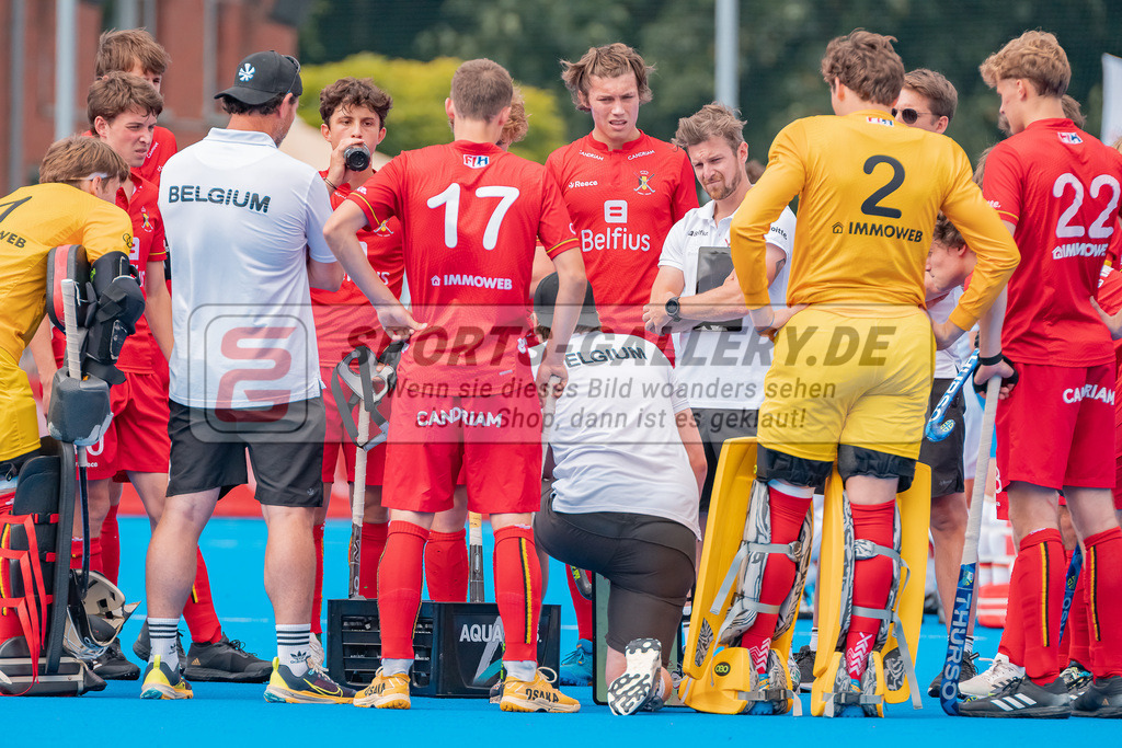 HK_20230716_102898 | Euro Hockey MU18 Boys Finale Belgium vs Germany Championship Girls & Boys am 16.7.2023 CHTC , Krefeld ,