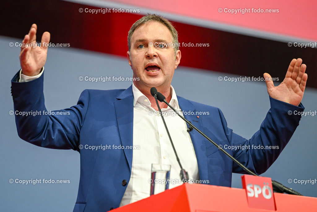 Bundesparteitag SPOE in Linz Design Center_ 03.06.2023-96 | 03.06.2023, Linz, AUT, Bundesparteitag SPOE in Linz Design Center, im Bild Andi Babler (SP, Bgm. Traiskirchen)