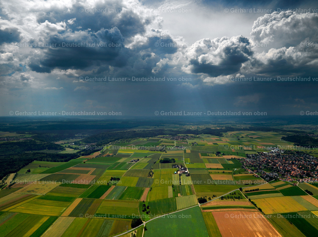 2825197 | Landschaft bei Rottenburg, "drohende" Wolken, Gewitterstimmung