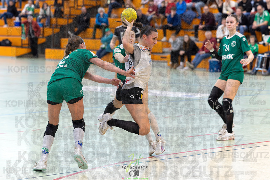 Jugendbundesliga wJA, Pokalrunde, HSG Kleenheim/Langgöns - Frisch Auf Göppingen | Jugendbundesliga wJA, Pokalrunde, HSG Kleenheim/Langgöns - Frisch Auf Göppingen am 28.02.2026 in Oberkleen (Weidig-Halle)Photo © 2026 - Jörg Heinrich - Realisiert mit Pictrs.com