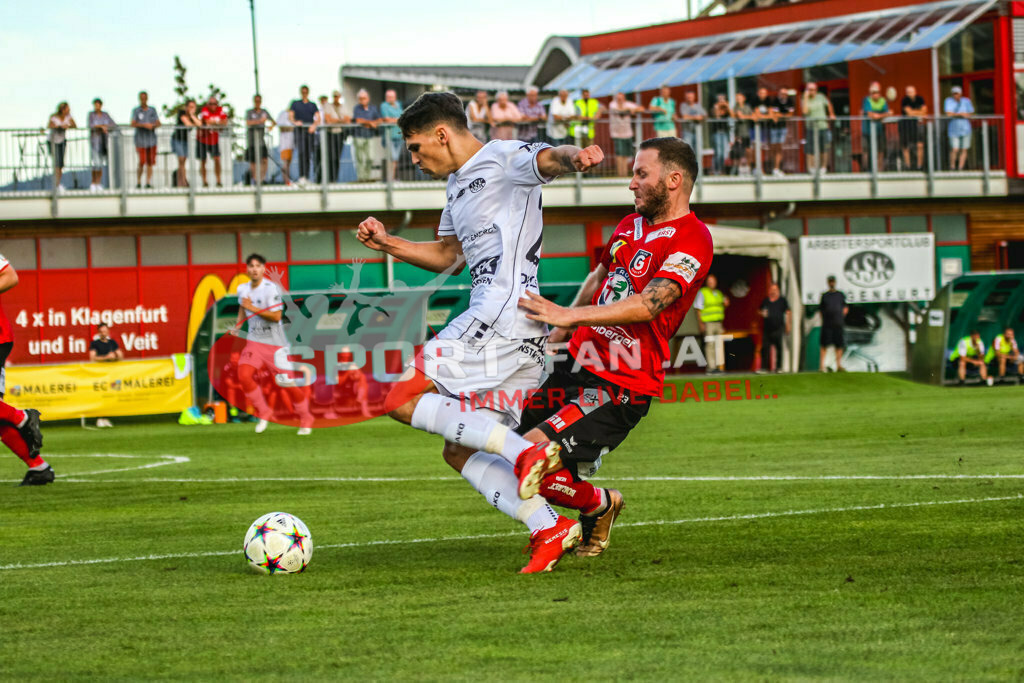 ASK Klagenfurt - Union Gurten Regionalliga 1. Runde | ASK Klagenfurt - Union Gurten am 28.07.2023 in Klagenfurt
(Stadion Fischl), Austria, (Photo by Ernst Krawagner sport-fan.at) - Realisiert mit Pictrs.com