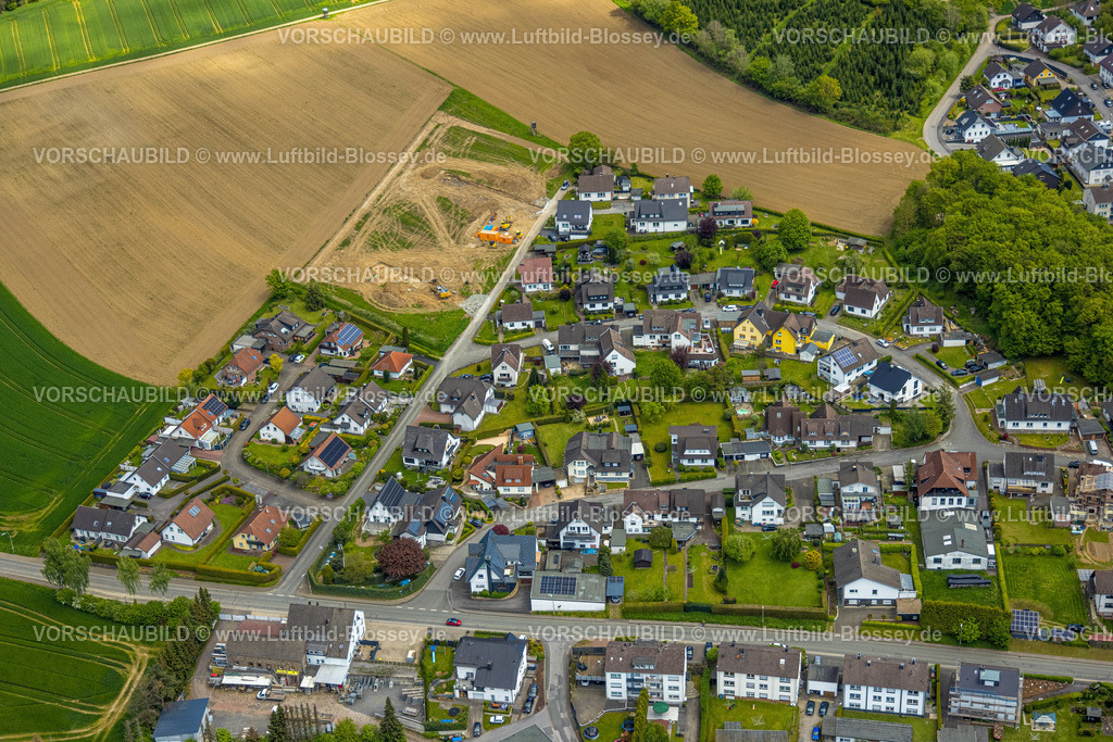 Sundern230504853 | Luftbild, Ortsansicht, Baustelle Unterm Knapp, Sundern, Sauerland, Nordrhein-Westfalen, Deutschland