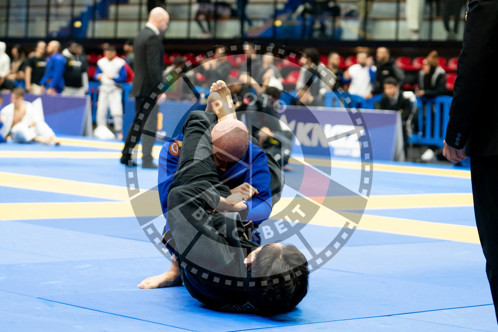20240124PBB00061 | Fighters compete during the second day of the IBJJF European Championship in Paris, France, on January 24, 2024.