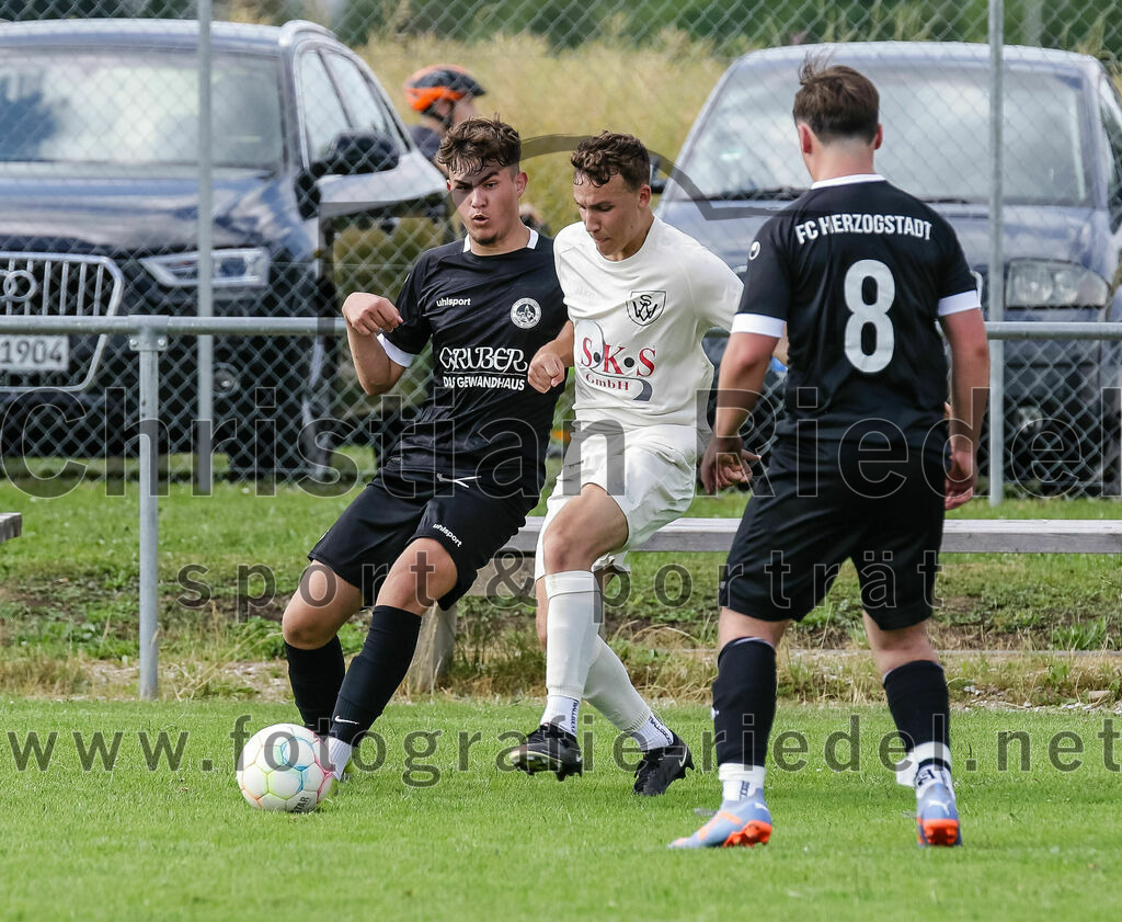 2023-07-02_109_SV_Walpertskirchen_gegen_FC_Herzogstadt | Walpertskirchen, Deutschland, 02.07.2023:
Fußball, Kreisliga 2023 / 2024, Testspiel, SV Walpertskirchen gegen FC Herzogstadt, Endergebnis: 

Luis Bigalke (FC Herzogstadt, #8)

Foto: Christian Riedel / fotografie-riedel.net