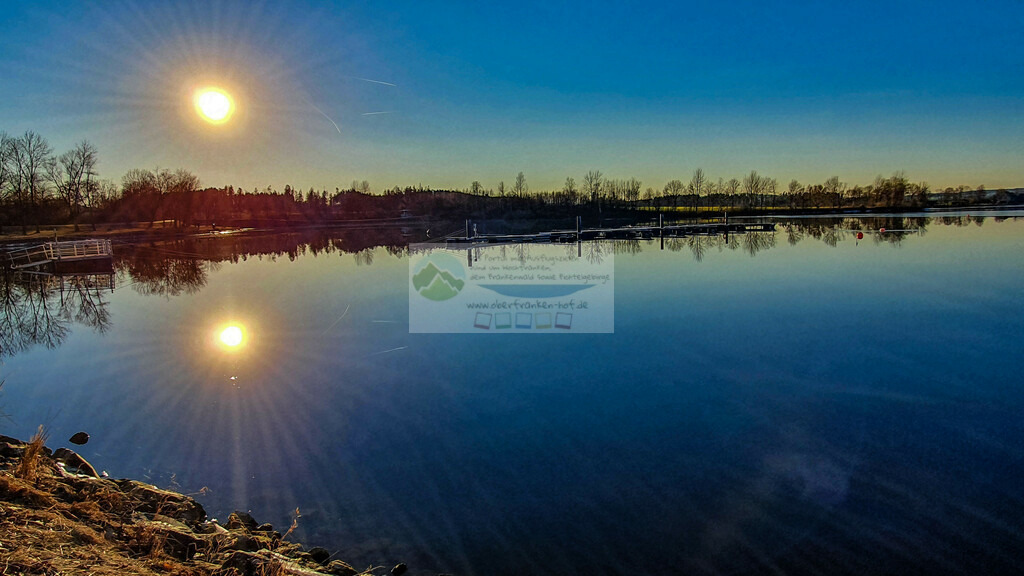 Sonnenuntergang am Förmitzspeicher | Impressionen rund um Hochfranken - Frankenwald - Fichtelgebirge - Realisiert mit Pictrs.com