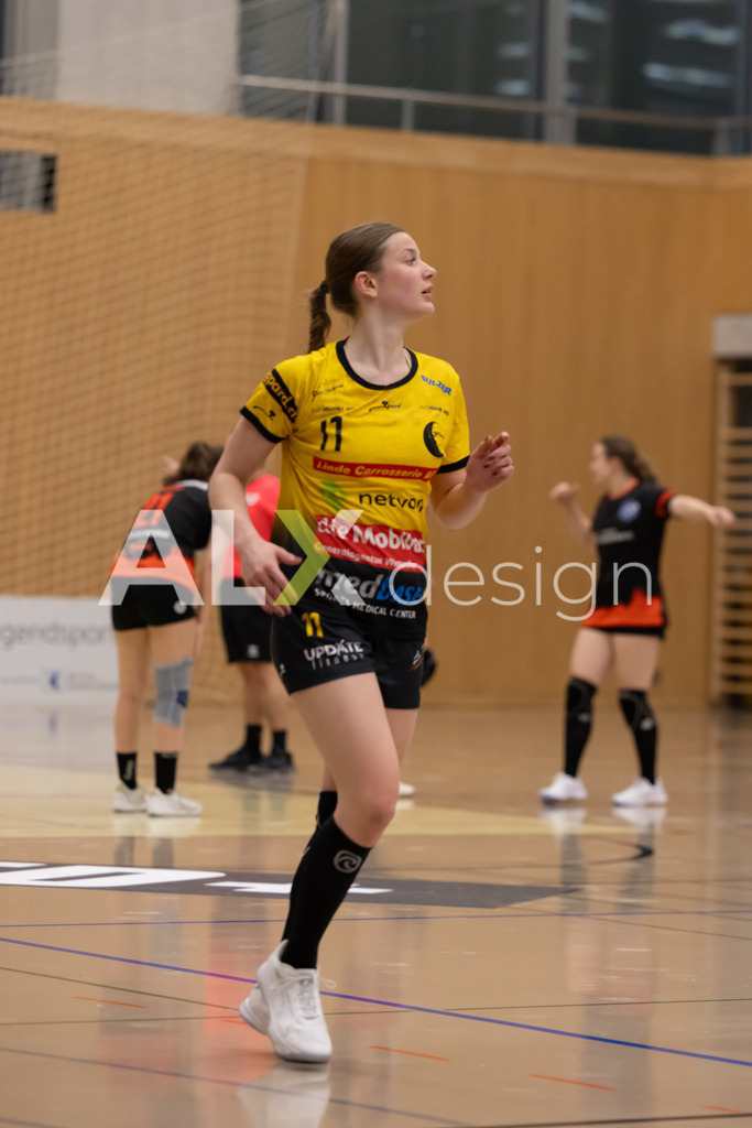 Handball I Frauen I Saison 2025-2026 I Handball Swiss Premium League 1 | Women I Round 5 I  Yellow Winterthur - GC Amicitia Zürich I 15.03.2026 | 11 Noëlle Osterwalder (CH) (Yellow Winterthur) – Rückraum mitte - Realisiert mit Pictrs.com
