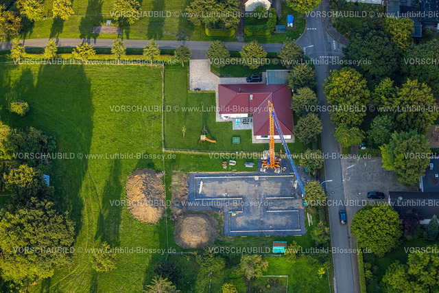 Werl230807258 | Luftbild, Baustelle an der Michaelstraße, Budberg, Werl, Werl-Unnaer Börde, Nordrhein-Westfalen, Deutschland