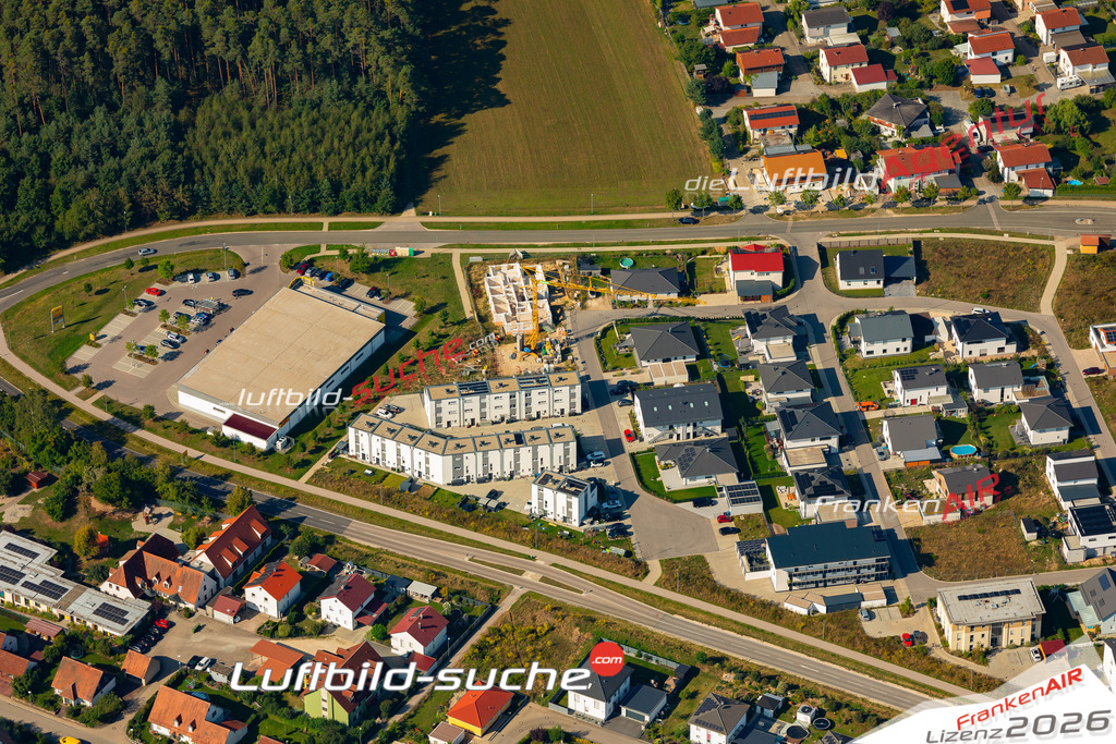 Das Luftbild zeigt :  Georgensgmünd - Die Luftaufnahme wurde 2024 vom UL-Flugzeug aus erstellt ( keine Drohne ) - Hochauflösende Luftaufnahme - Für grossformatige Ausdrucke geeignet. Die Geschenkidee !Mit Lizenz und Bildrechte bestellbar