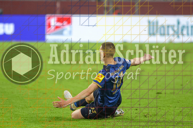 10.04.2026, GER, Fussball, Herren, 2. BL, Saison 2025/2026, Fortuna Düsseldorf - Holstein Kiel | Ivan Nekic (Kiel) Torjubel, jubelt nach seinem Treffer zum 1:2 