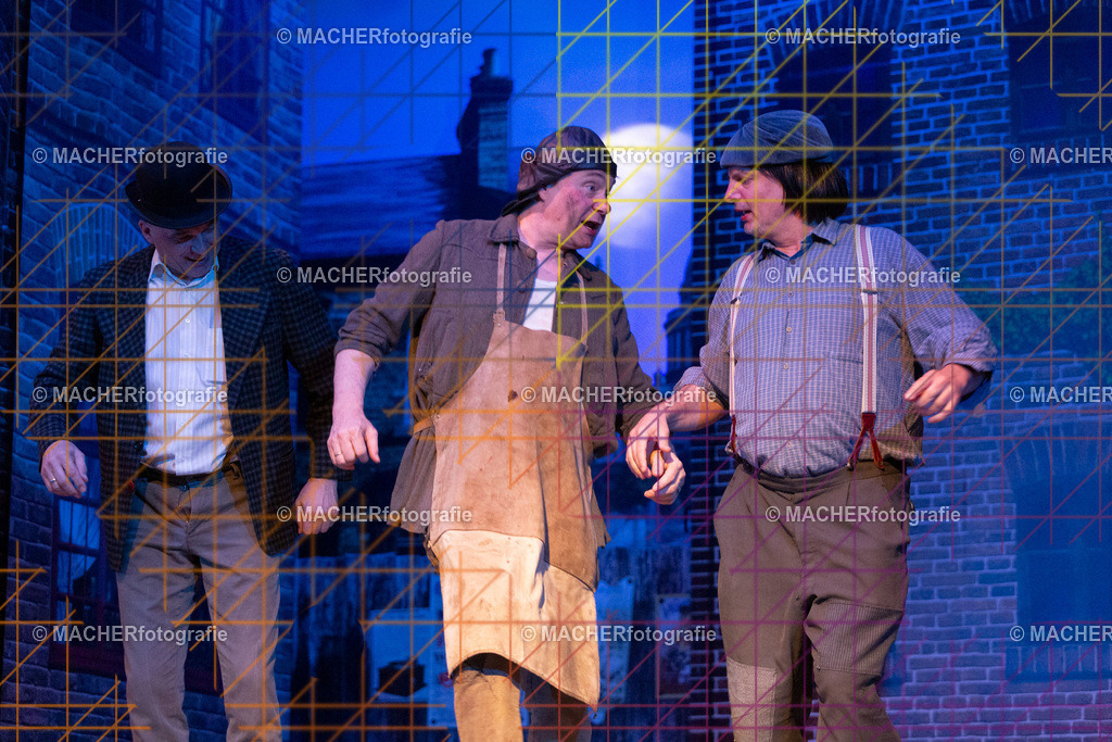 086_MFL-2025 | Portraitbilder von Regisseur; Darsteller; Techniker; Maske; Kostüme; Chor; Musiker; Bilderserie der Generalprobe und der Premierenvorstellung, Szenenbilder; Ausdrucksstudien; Bühnenüberblick; Bühnenkulissen; Pressefotos inkl. Redaktionsfoto Darstellergruppe.