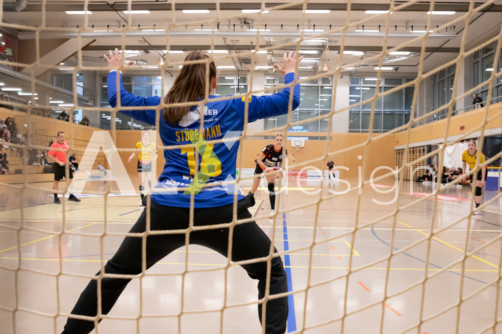 Handball I Frauen I Saison 2025-2026 I Handball Swiss Premium League 1 | Women I Round 5 I  Yellow Winterthur - GC Amicitia Zürich I 15.03.2026 | 16 Micaela Stüdemann von Ehrenstein (CH) (Yellow Winterthur) – Torhüterin - Realisiert mit Pictrs.com