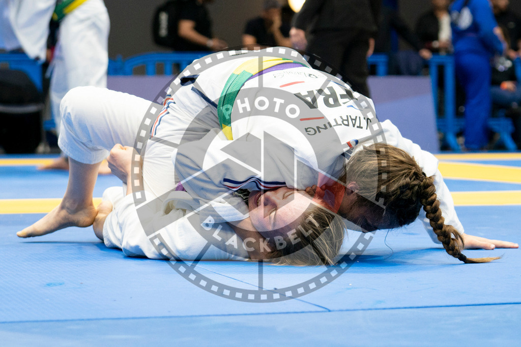 20240124PBB04453 | Fighters compete during the second day of the IBJJF European Championship in Paris, France, on January 24, 2024.