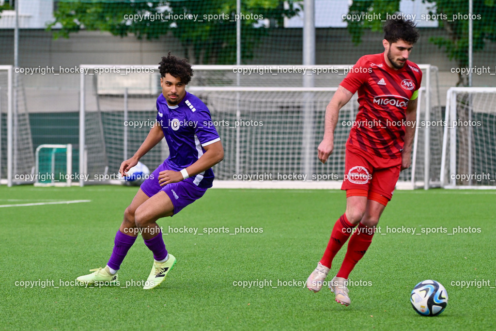 Austria Klagenfurt Amateure vs. St. Jakob im Rosenthal | #8 Naldo Aparecido Rodriguez Austria Klagenfurt, #7 Manuel Schüttelkopf St. Jakob, Austria Klagenfurt Amateure vs. St. Jakob im Rosenthal, Austria Klagenfurt Amateure vs. St. Jakob im Rosenthal am 16.05.2025 in Klagenfurt (Wörthersee Stadion ), Austria, (Photo by Bernd Stefan)