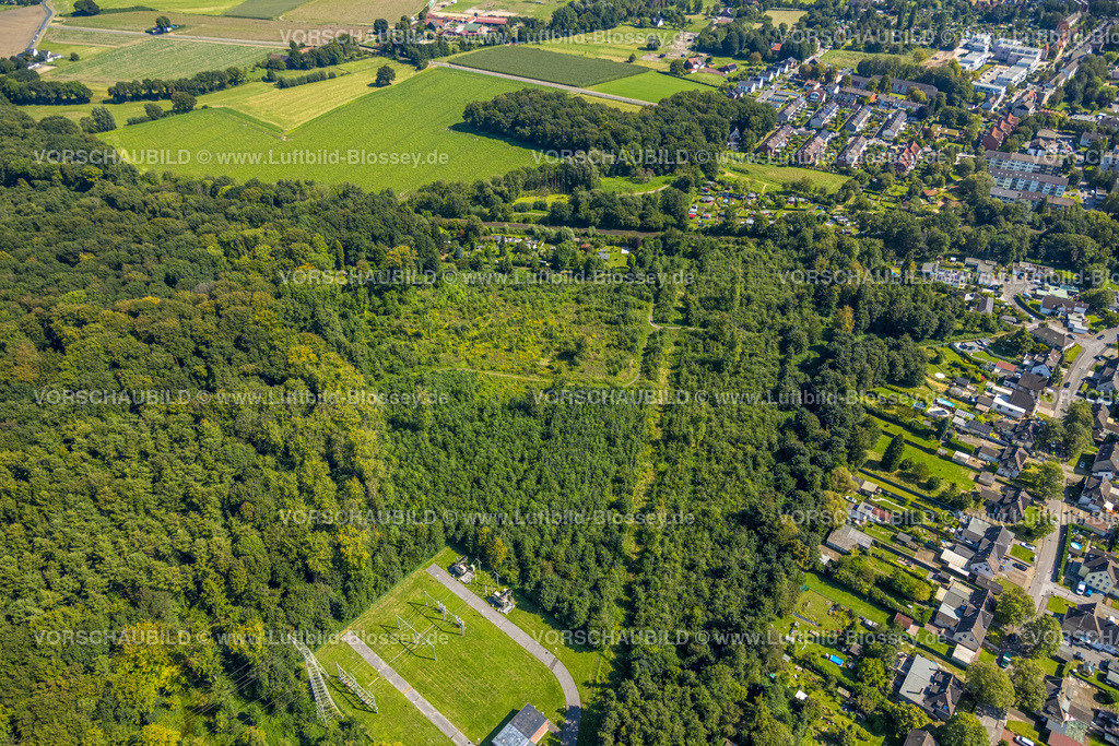 Gladbeck240806473 | Luftbild, Zweckeler Wald mit Strom Station, Zweckel, Gladbeck, Ruhrgebiet, Nordrhein-Westfalen, Deutschland