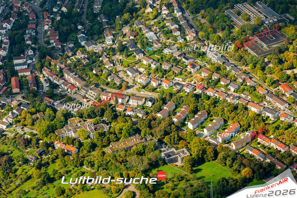 Luftaufnahme der Stadt Waiblingen - Die Luftaufnahme wurde 2025 vom UL-Flugzeug heraus erstellt ( keine Drohne ) - Hochauflösende Luftaufnahme - für professionelle Ausdrucke geeignet. Die Geschenkidee !Mit Lizenz und Bildrechte bestellbar