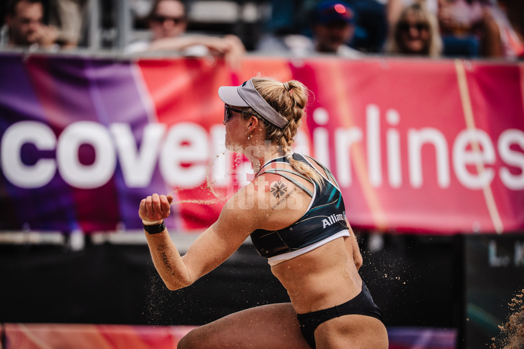Beachvolleyball | Männer | Allianz German Beach Tour 2025 | Tourstop Hamburg | 31.05.2025 | Melanie Paul ärgert sich und wirft Sand weg