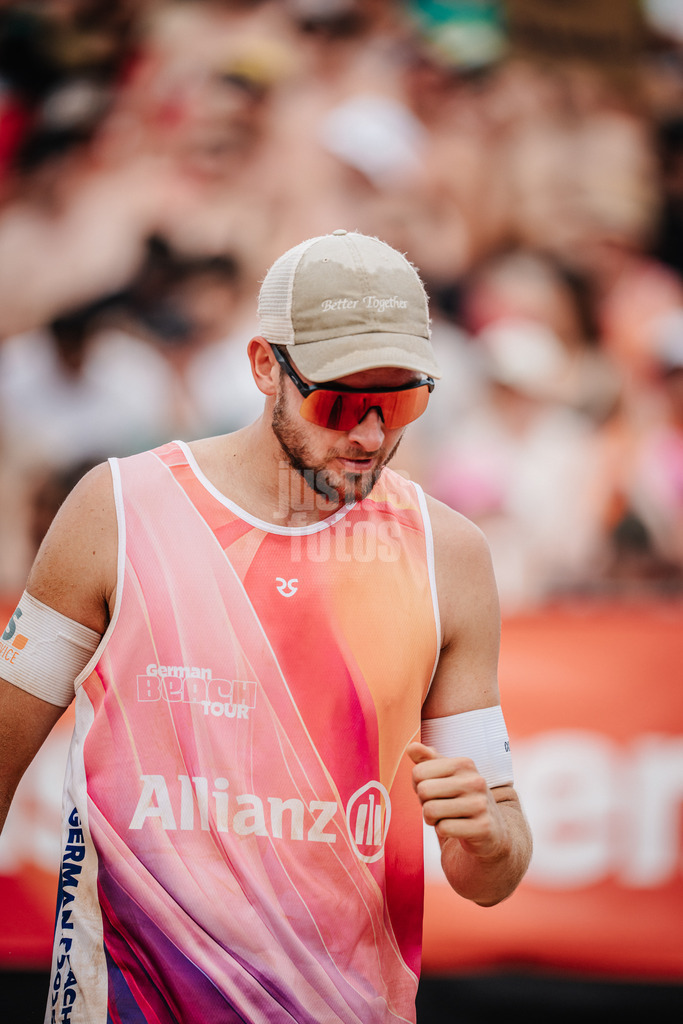 Beachvolleyball | Männer | Allianz German Beach Tour 2025 | Tourstop München | 05.07.2025 | Benedikt Sagstetter jubelt