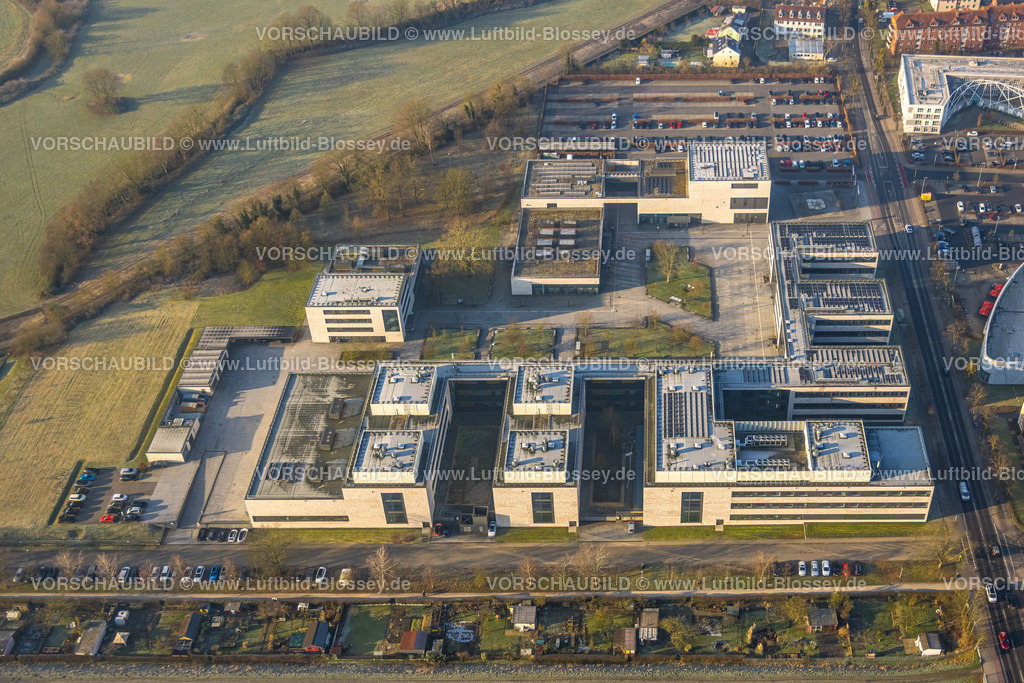 Hamm250200664Osten | Luftbild, Gelände der Hochschule Hamm-Lippstadt HSHL, Parkplätze, Mitte, Hamm, Ruhrgebiet, Nordrhein-Westfalen, Deutschland