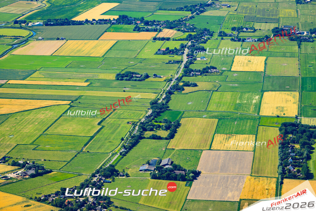 Die Luftaufnahme Ostersiel - Pellworm wurde 2022 vom Flugzeug aus (keine Drohne) erstellt. Hohe Auflösung -für große Poster und Wandbilder geeignet - Garantiert!