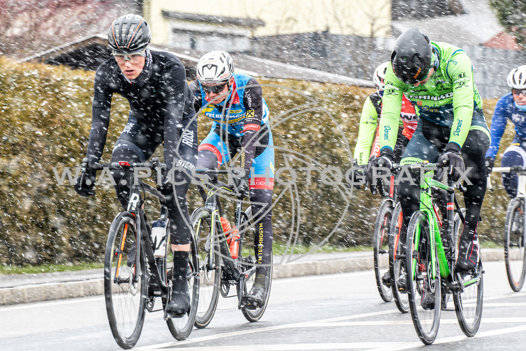 ..... | LEONDING, AUSTRIA, RADSPORT, 21.03.2021, Eröffnungsrenen Leonding, Image shows :  snowstorm @ Leonding.
Photo: SMP/Andreas Willdoner