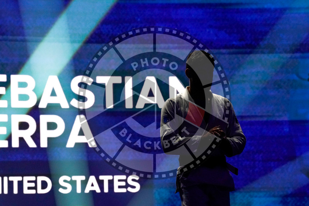 20231110PBB1537 | Fighters compete during the AJP World Professional Championship blackbelt finals in the Mubadala Arena in Abu Dhabi, Arab United Emirates, on November 10, 2023.