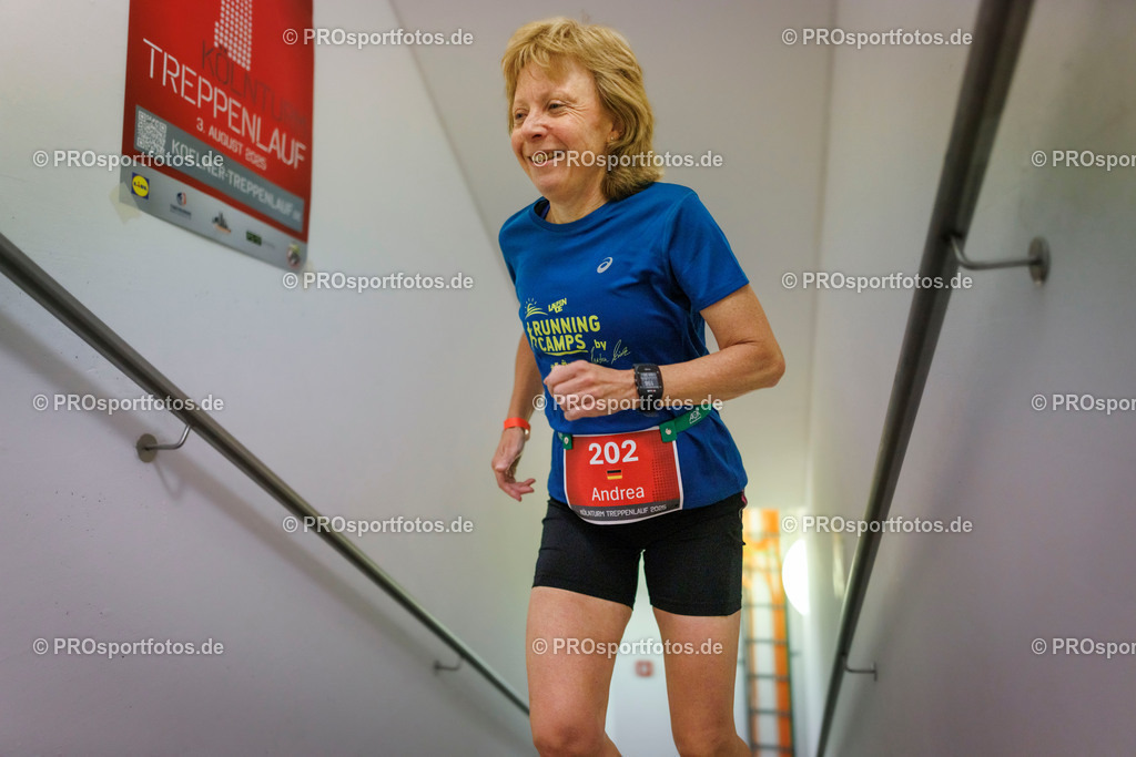 KölnTurm Treppenlauf; Köln, 03.08.2025 | Impressionen vom KölnTurm Treppenlauf am 03.08.2025 in Köln (Nordrhein-Westfalen). 