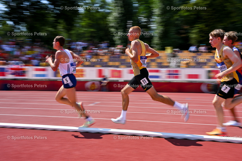 U18 EM - Tag 4_68 | European Athletics U18 Championships am 21.07.2024 in Banska Brystica; 3000m, Paul Klose. Foto: Kai Peters - Realisiert mit Pictrs.com