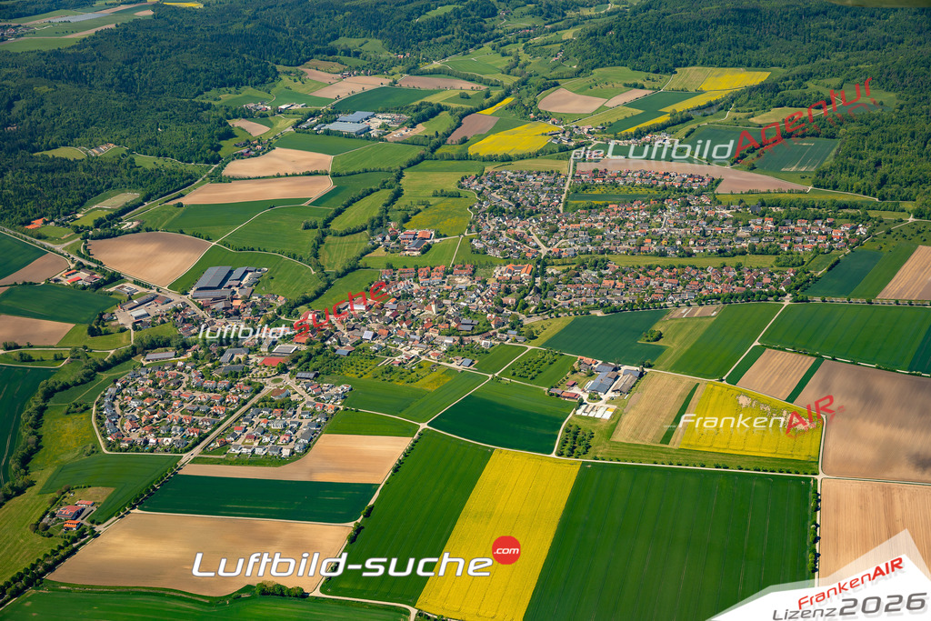 Luftaufnahme von Michelfeld - Die Luftaufnahme wurde 2025 vom UL-Flugzeug heraus erstellt ( keine Drohne ) - Hochauflösende Luftaufnahme - für professionelle Ausdrucke geeignet. Die Geschenkidee !Mit Lizenz und Bildrechte bestellbar