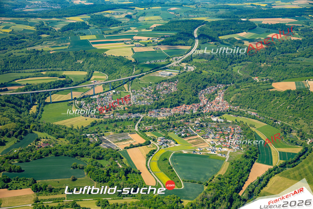 Luftaufnahme der Stadt Widdern - Die Luftaufnahme wurde 2025 vom UL-Flugzeug heraus erstellt ( keine Drohne ) - Hochauflösende Luftaufnahme - für professionelle Ausdrucke geeignet. Die Geschenkidee !Mit Lizenz und Bildrechte bestellbar