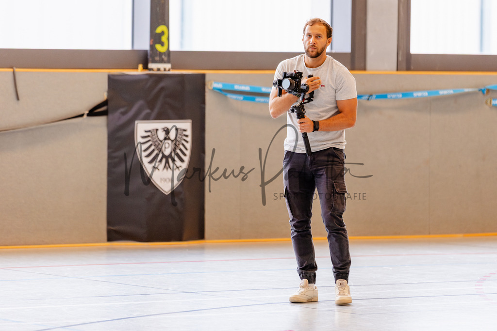 Futsal-Bundesliga, Saison 2025/2026, 4. Spieltag: SC Preußen Münster - SV Pars Neu-Isenburg | Futsal-Bundesliga, Saison 2025/2026, 4. Spieltag, SC Preußen Münster empfängt SV Pars Neu-Isenburg in der Universitäts-Sporthalle in Münster. Foto: sportfotografie.ms | Markus Paletta - Realisiert mit Pictrs.com