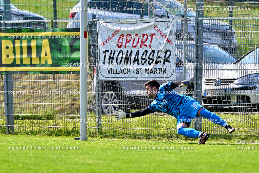 SC Landskron vs. FC Faakersee | Elfmeter, #38 Michael Lessiak FC Faakersee, SC Landskron vs. FC Faakersee, SC Landskron vs. FC Faakersee am 27.04.2025 in Villach (Sportanlage Landskron), Austria, (Photo by Bernd Stefan)
