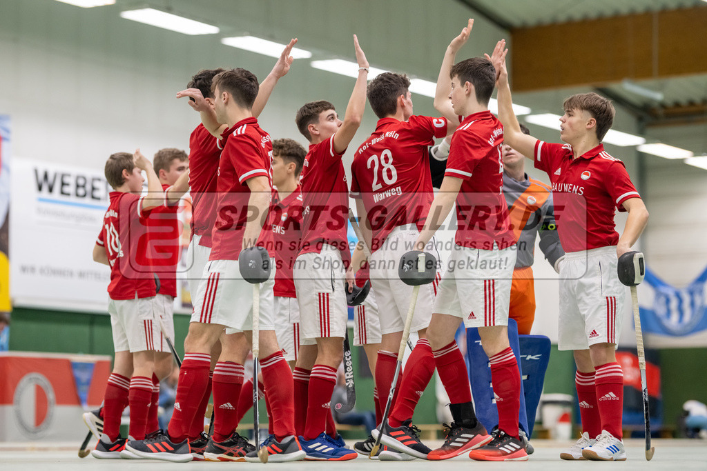 SFE_20230304_0007 | Deutsche Meisterschaft Männliche U16 Halle 2023 am 04.03.2023 in Köln (KTHC Stadion Rot-Weiss Köln Tennis and Hockey Club), Photo: Stephan Fehrmann 2022 (Sports-Gallery)