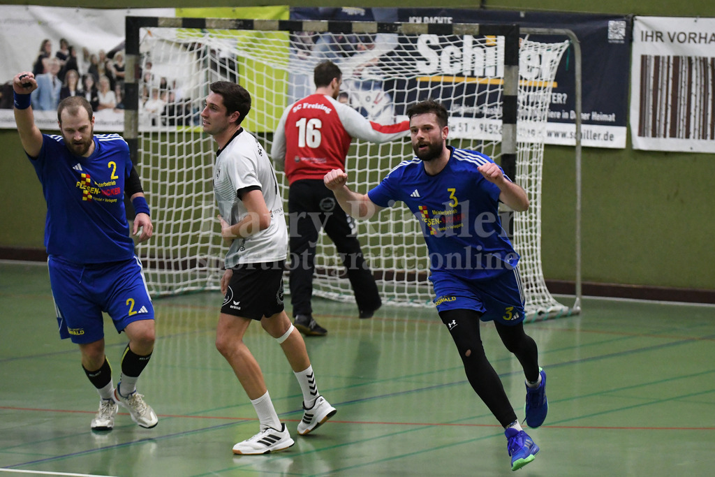 SSG Metten : SC Freising | Metten jubelt: Karel Kveton (SSG Metten #2) und Jan Matousik (SSG Metten #3)  - Realisiert mit Pictrs.com