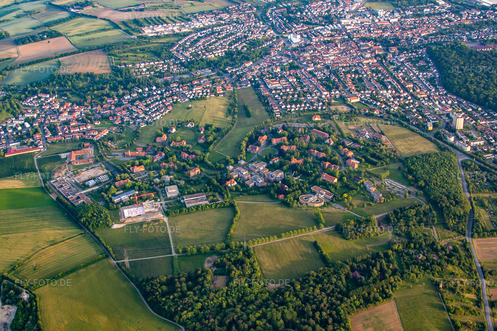 Luftbild: Psychiatrischen Zentrum Nordbaden von Nordosten im Ortsteil Altwiesloch in Wiesloch im Bundesland Baden-Württemberg in Deutschland. Foto: IMG_66384.jpg vom 30.05.2014 durch Werner Riehm/FLY-FOTO.de