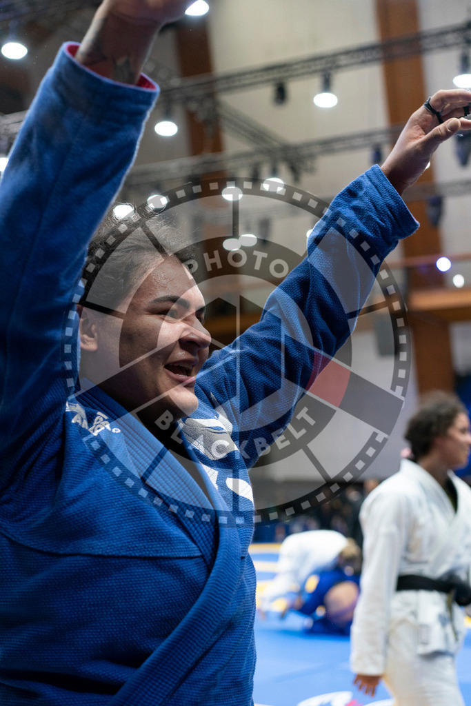 20240126PBB1737 | Fighters compete during the Brazilian Jiu-Jitsu European Championship of the IBJJF in Paris, France, on January 26, 2024.