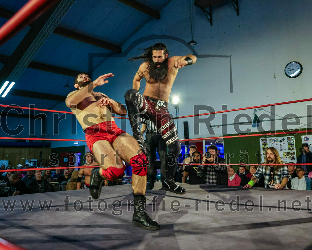 2023-11-11_107_Erding_Wrestlingshow | Erding, Deutschland, 11.11.2023:
Wrestling, Saison 2023, EWS Wrestling ERDING

Foto: Christian Riedel / fotografie-riedel.net