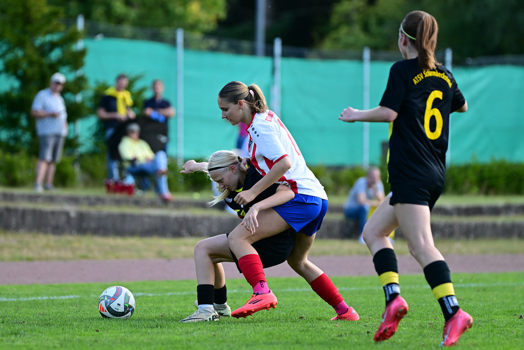 Fußball I Juniorinnen I Saison 2025-2026 I Oberliga Niedersachsen I 2. Spieltag I FC Rosengarten - ATSV Scharmbeckstotel | Der Sportfotograf. - Realisiert mit Pictrs.com