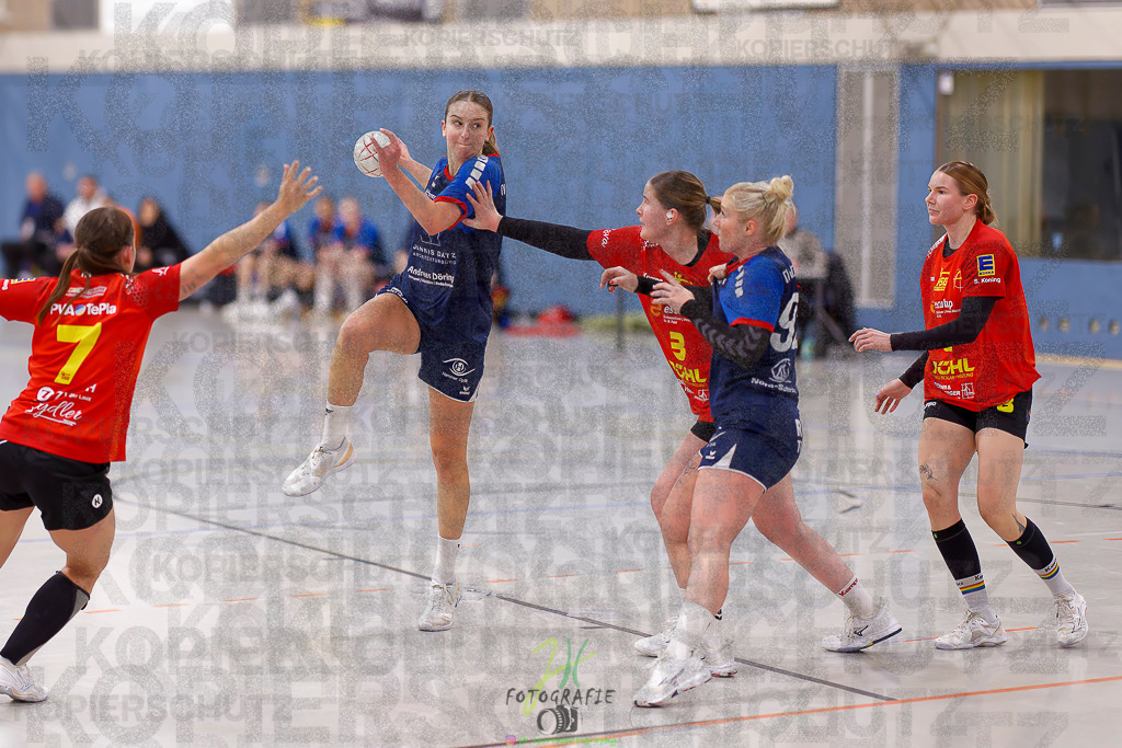 Frauen Regionalliga (HHV); HSG Wettenberg - TV Hüttenberg | Frauen Regionalliga (HHV); HSG Wettenberg - TV Hüttenberg am 06.12.2025 in Launsbach (Wettenberg) (Halle GS Launsbach (Wettenberg))Photo © 2025 - Jörg Heinrich - Realisiert mit Pictrs.com