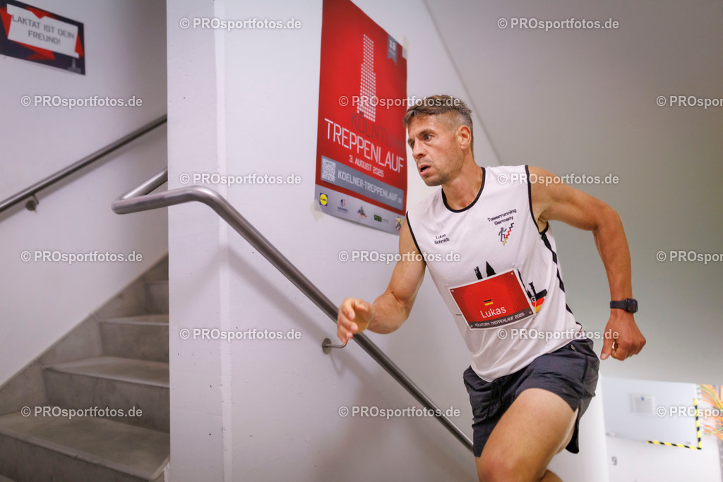 KölnTurm Treppenlauf; Köln, 03.08.2025 | Impressionen vom KölnTurm Treppenlauf am 03.08.2025 in Köln (Nordrhein-Westfalen). 