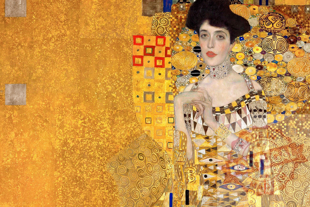 Adele Bloch-Bauer background, Gustav Klimt's artwork remixed by rawpixel | Adele Bloch-Bauer background, Gustav Klimt's artwork remixed by rawpixel - Realized with Pictrs.com