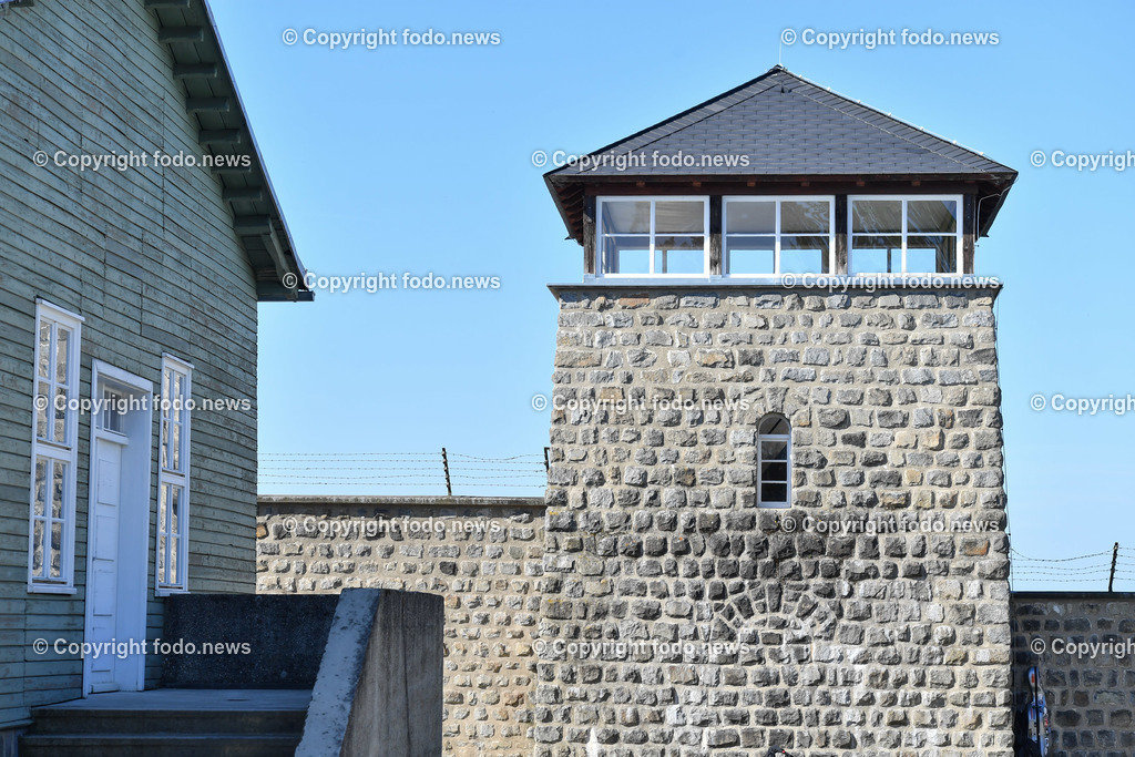 Internationale Gedenk- und Befreiungsfeier Gedenkstaette Mauthausen 2022_ 15.05.2022-37 | 15.05.2022, Mauthausen, AUT, Internationale Gedenk- und Befreiungsfeier Gedenkstaette Mauthausen 2022, im Bild Wachturm// International Liberation Ceremony 2022, Mauthausen CC Memorial 2022/05/15