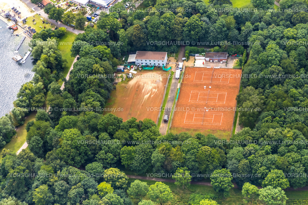Duisburg240704595-West | Luftbild, Duisburg-West, Tennisplätze Lohfelder Weg, im Waldgebiet, Rumeln-Kaldenhausen, Duisburg, Ruhrgebiet, Nordrhein-Westfalen, Deutschland