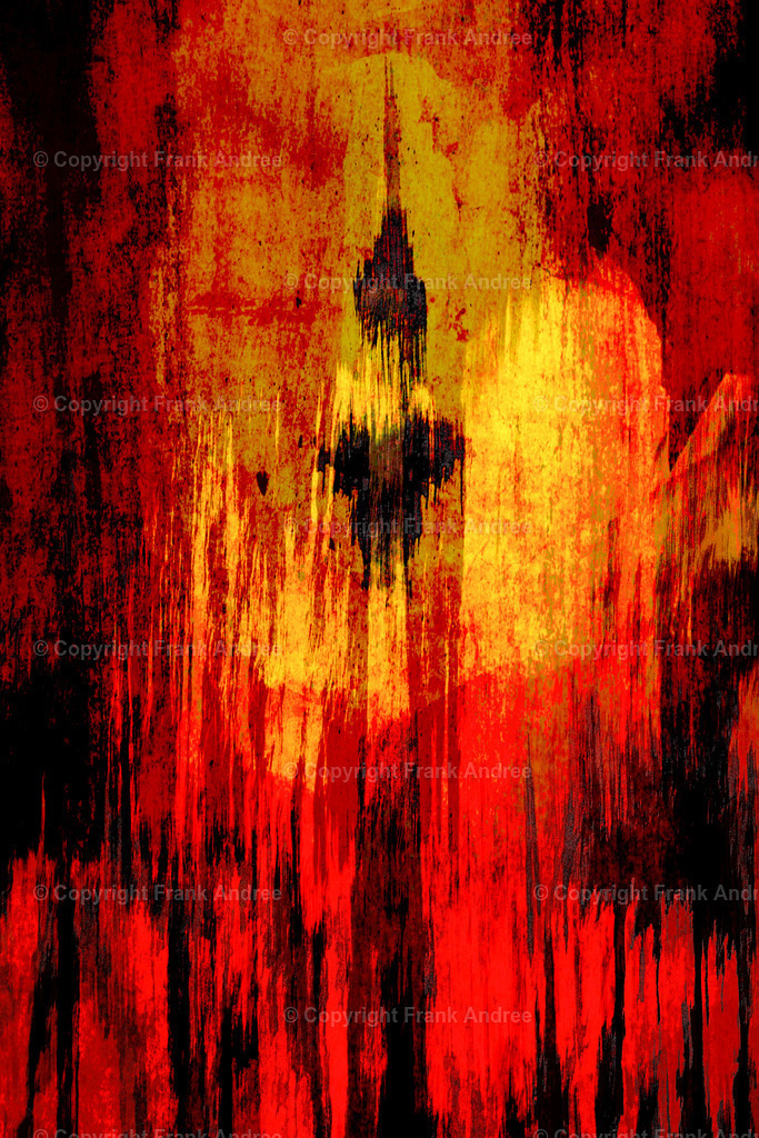 Berlin abstrakt - Fernsehturm | Abstrakte Ansicht des Berliner Fernsehturmes - Realisiert mit Pictrs.com