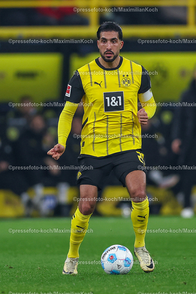 BVB15122402207 | 15.12.2024, Fußball, Borussia Dortmund - TSG 1899 Hoffenheim, 1. Fußball Bundesliga, 14. Spieltag, Signal Iduna Park, Saison 2024 2025: Emre Can (BVB #23)DFB regulations prohibit any use of photographs as image sequences and or quasi-video.