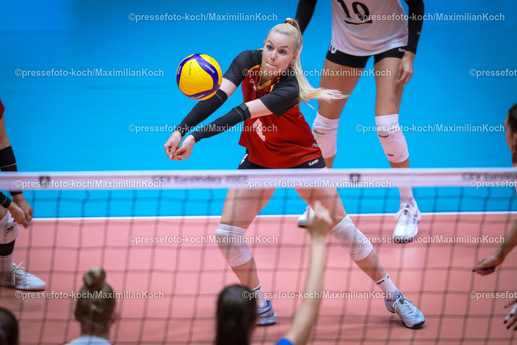 EuroVolley22082302010 | 22.08.2023, CEV EuroVolley 2023, Volleyball-Europameisterschaften der Frauen, Gruppenphase Gruppe C, Tag6, CASTELLO Düsseldorf: Deutschland vs. Tschechien. Anna POGANY (GER)