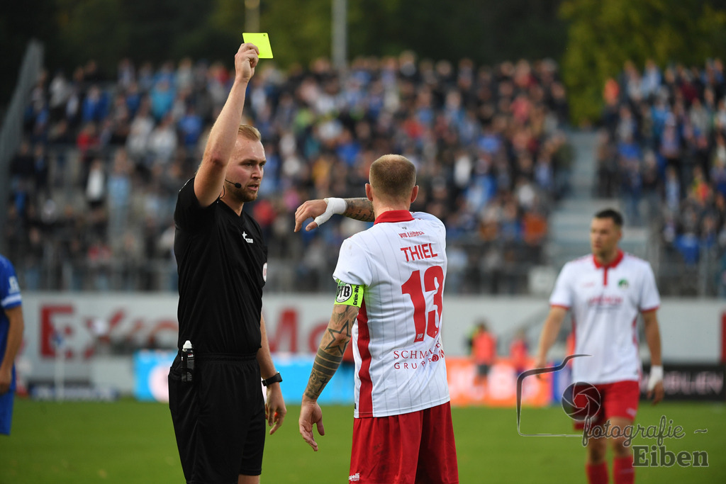 SV Meppen-VfB Lübeck | Herren Regionalliga Nord; SV Meppen (blau)-VfB Lübeck (weiß) am 01.08.2025 in Meppen (Hänsch-Arena), Photo: Philip Eiben 2025 - Realisiert mit Pictrs.com
