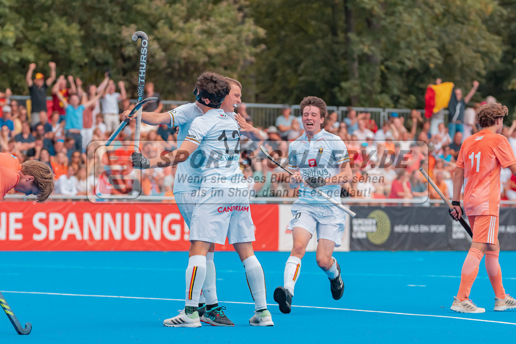 HK_20230715_102297 | Euro Hockey MU18 SF1 Belgium vs Netherlands  Championship Girls &amp; Boys am 15.7.2023 CHTC , Krefeld ,